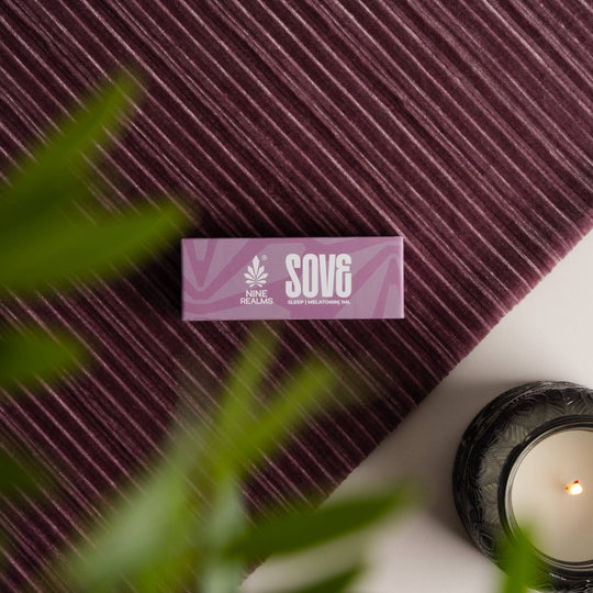 Premium Nine Realms Sove CBD Melatonin vape cartridge for sleep with 1 ml liquid