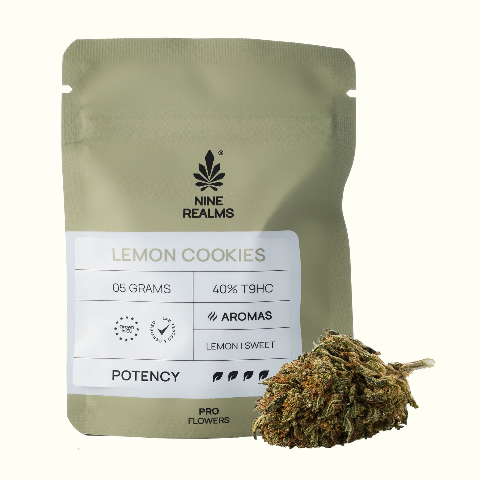 Nine Realms Lemon Cookies cannabis 5g T9HC flower