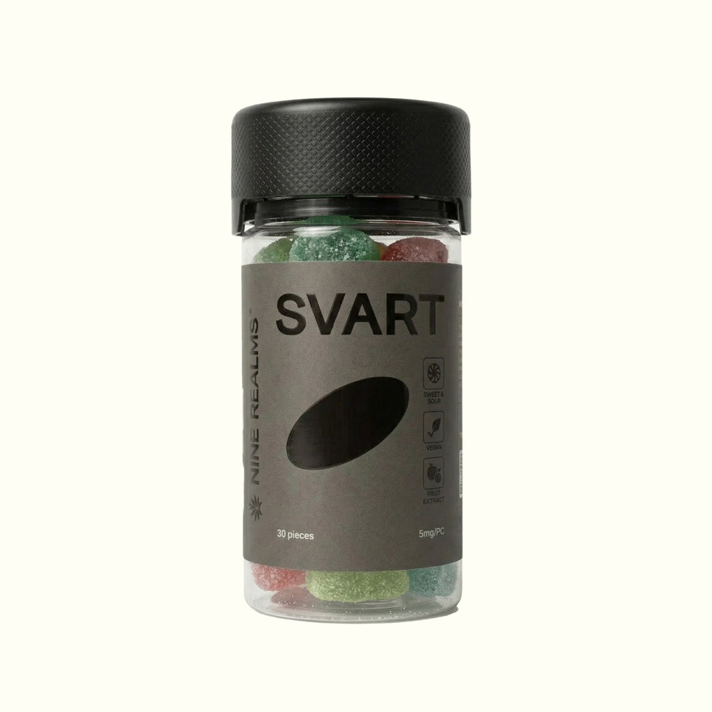 Package of Nine Realms SVART THC 5mg Gummies