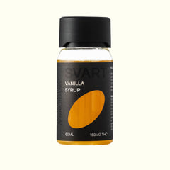 Nine Realms SVART Vanilla THC Syrup, 60 ml bottle, part of the SVART THC Syrup Trio